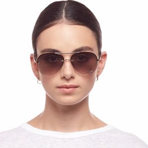 Le Specs Panarea Gold Aviator Sunglasses